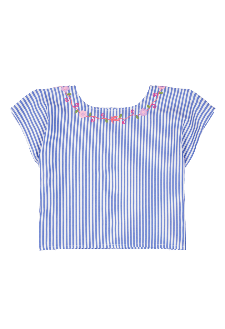 Montse Blue Stripe Blouse