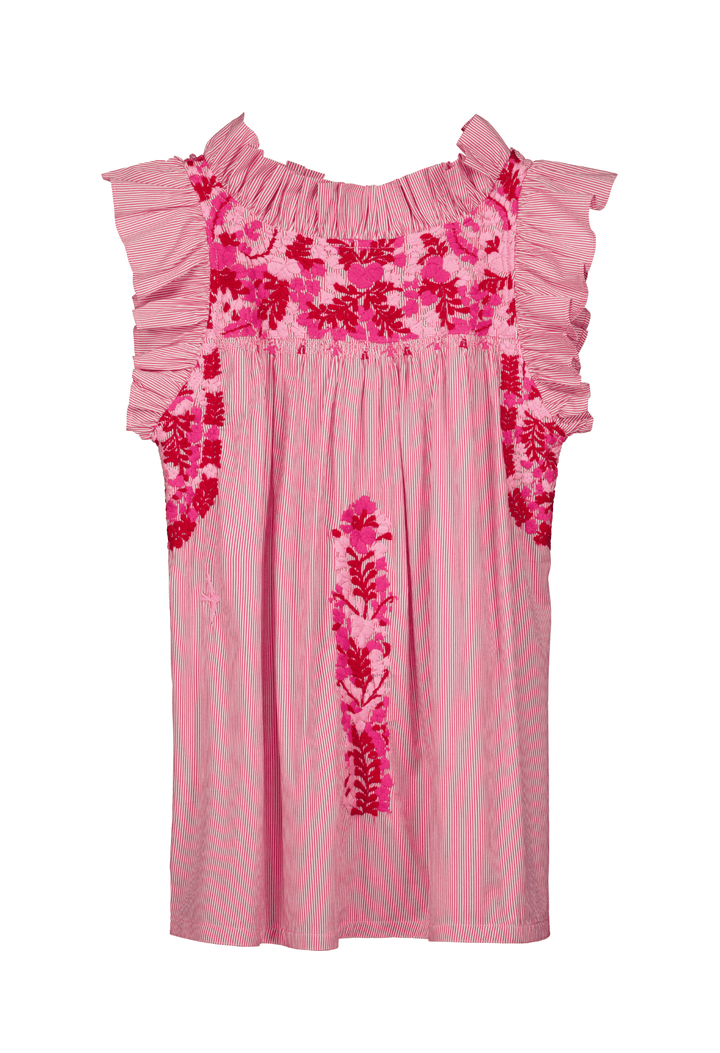 Olivia Pink Stripe Blouse