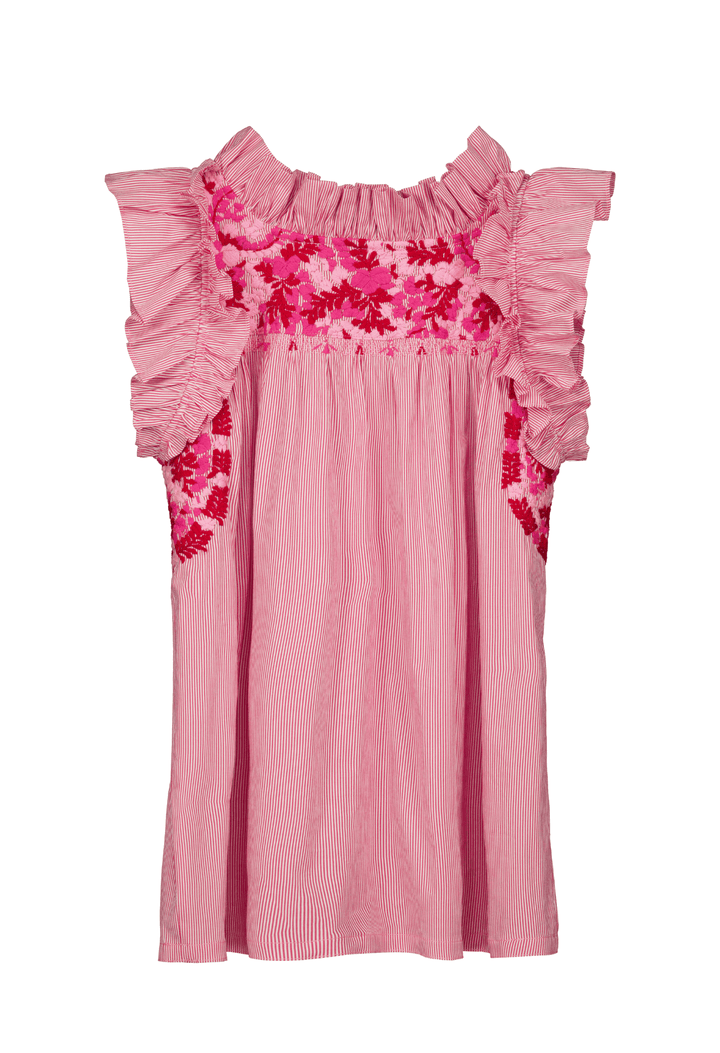 Olivia Pink Stripe Blouse