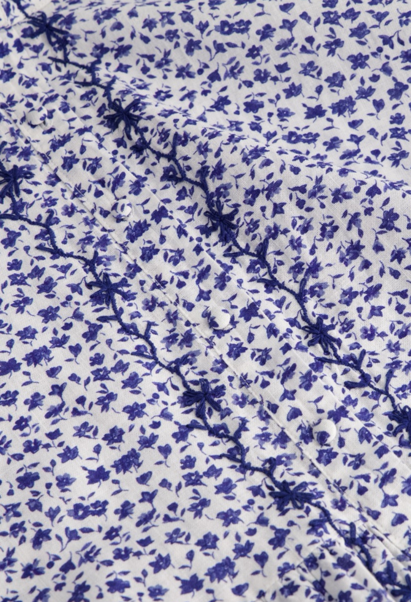 Francisca Blue Floral Blouse