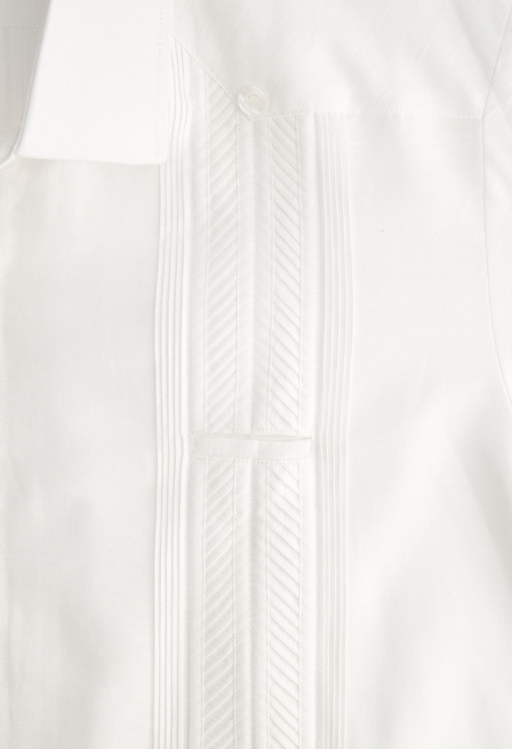 Plumilla Long Sleeve Guayabera Men's Guayabera Plumilla Men's White Long Sleeve Guayabera Plumilla Men's White Long Sleeve Guayabera