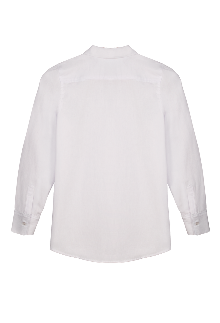 Tuxedo Blanca Blouse