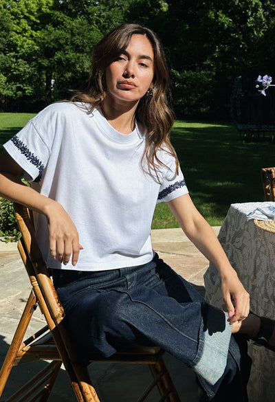 T-Shirt T-Shirt Navy Flores T-Shirt Navy Flores T-Shirt
