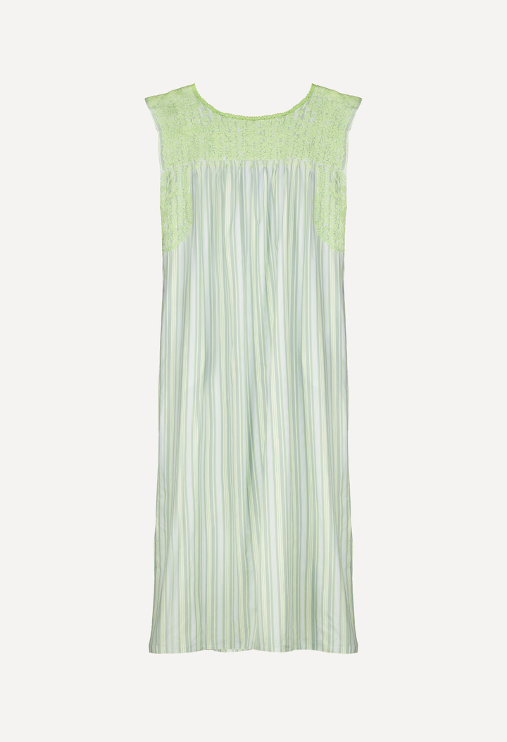 Flores Midi Dress Dress Flores Green and Blue Stripe Midi Dress Flores Green & Blue Stripe Midi Dress | Mi Golondrina