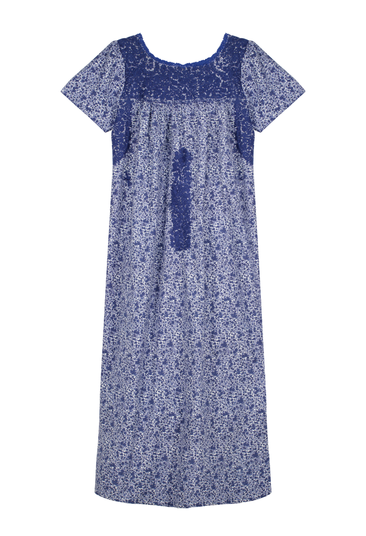 Liliana Floral Azul Midi Dress