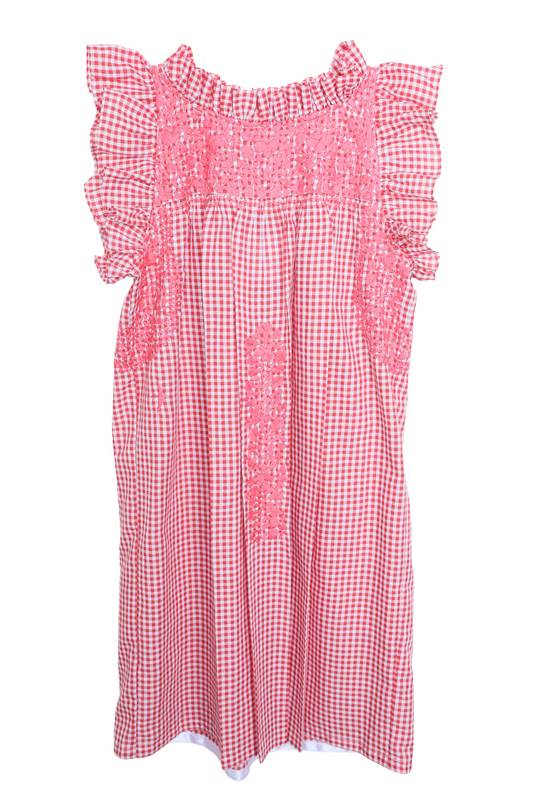Olivia Gingham Rojo
