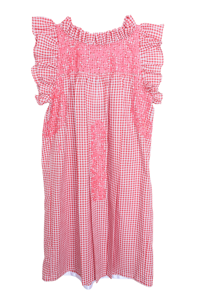 Olivia Gingham Rojo