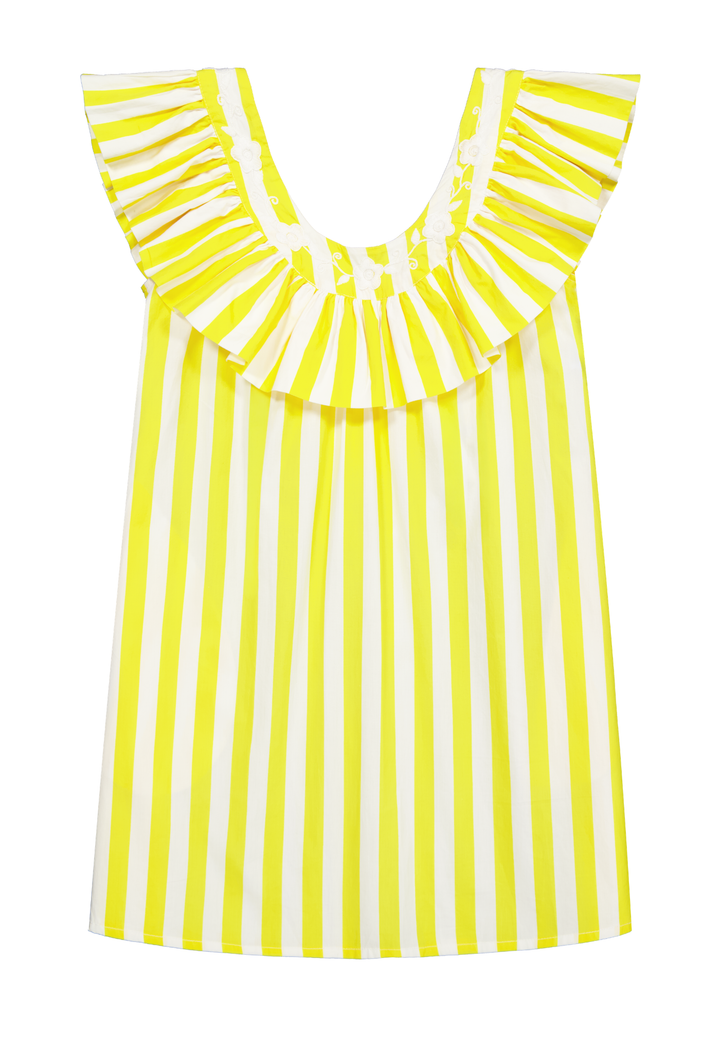 Andrea Short Dress Dress Andrea Wide Stripe Yellow Short Dress Andrea Wide Stripe Yellow Short Dress
