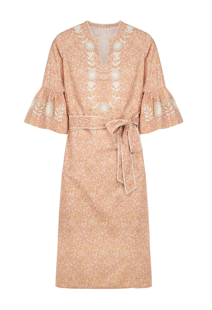 Leona Rosa Floral Midi Dress