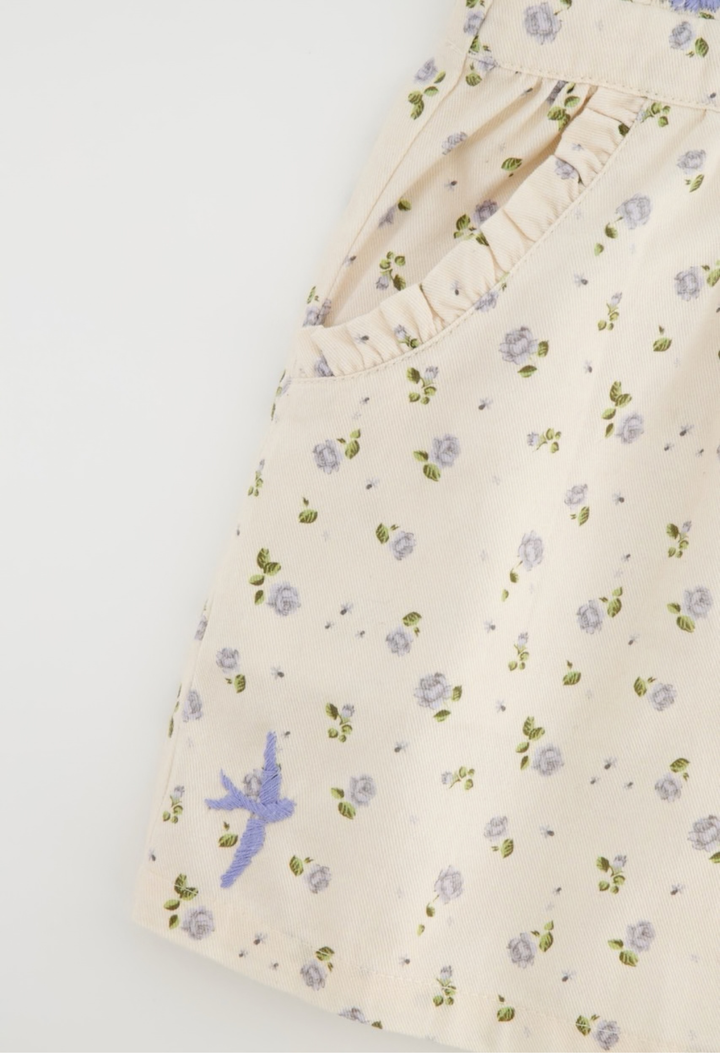 Lula Jumper Childrens Lula Periwinkle Floral Girl Short Jumper Lula Periwinkle Floral Girl Short Jumper