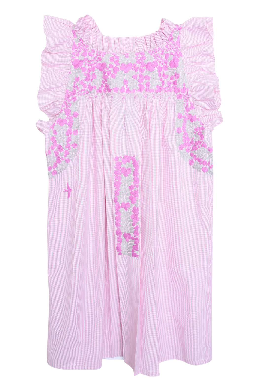 Olivia Gingham Rosa y Morado