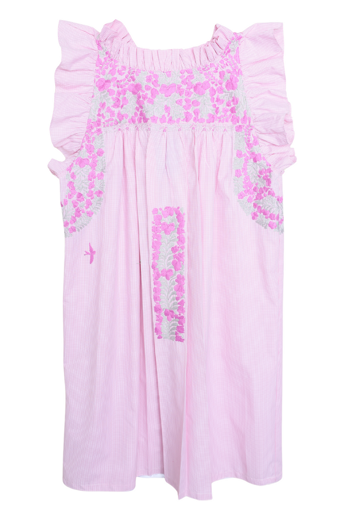 Olivia Gingham Rosa y Morado