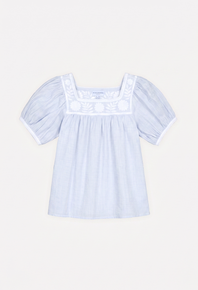 Maria Blouse Blouse Maria Light Blue and White Blouse Maria Light Blue and White Blouse
