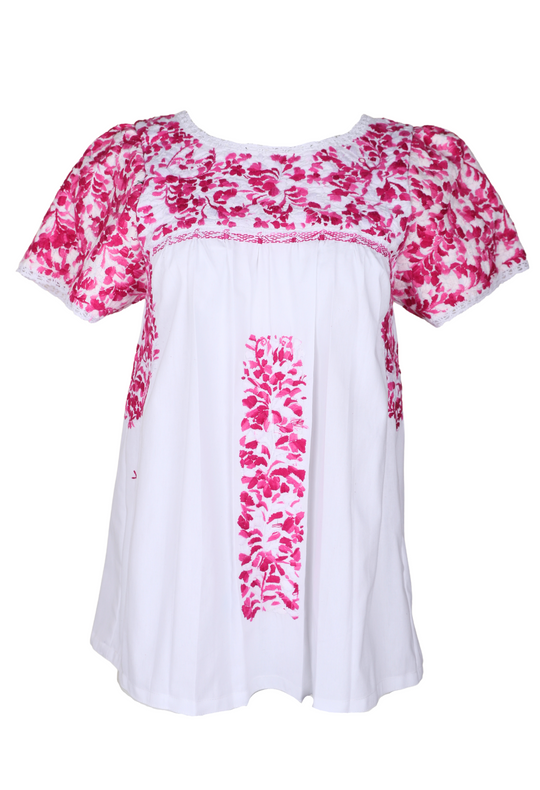 Liliana Blanca y Rosas Florales