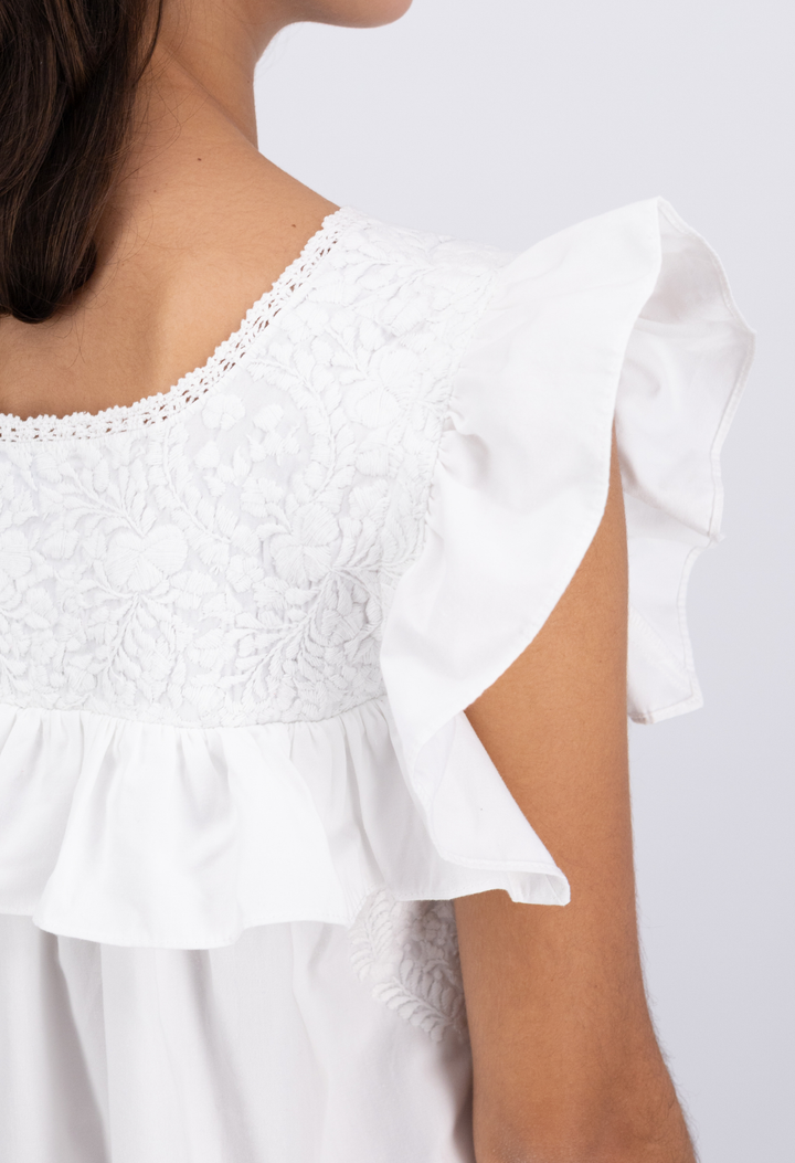 Soledad Short Dress Dress Soledad White Short Dress Soledad White Short Dress | Mi Golondrina