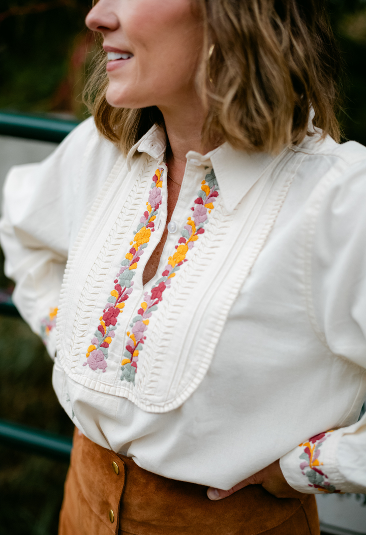 Tuxedo Multicolor Blouse