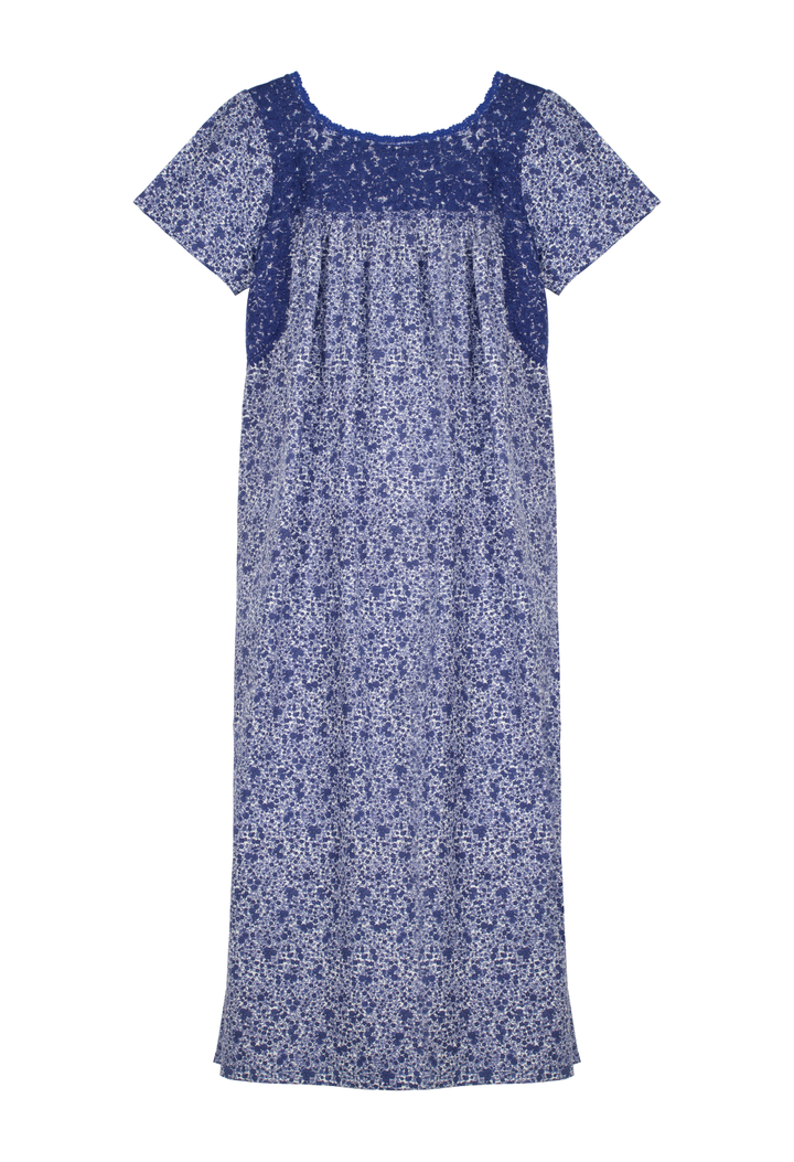 Liliana Floral Azul Midi Dress