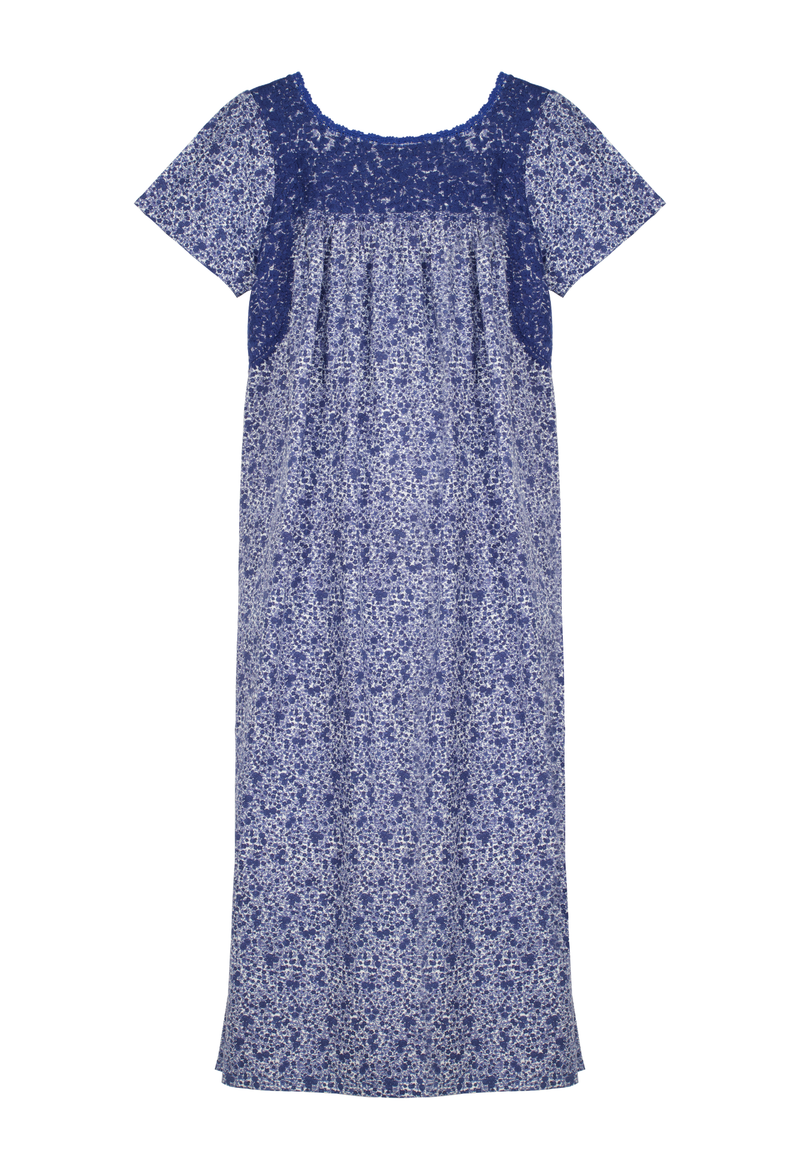 Liliana Floral Azul Midi Dress