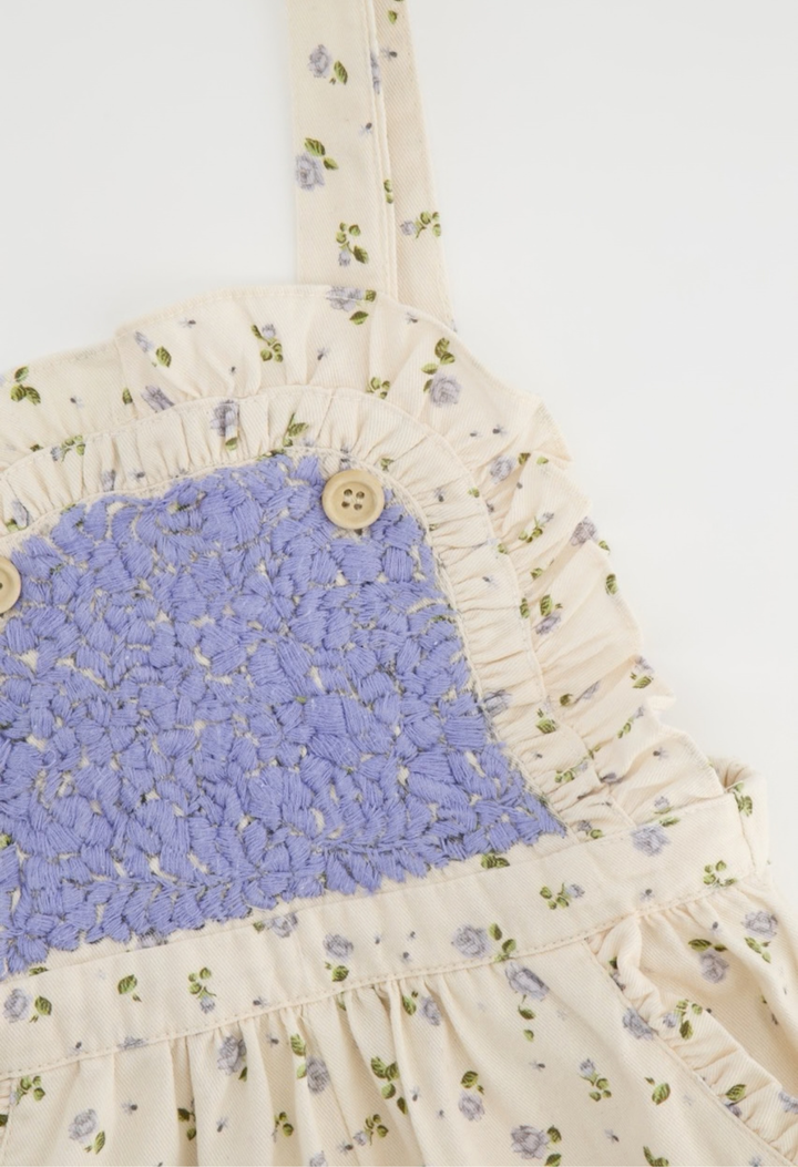 Lula Jumper Childrens Lula Periwinkle Floral Girl Short Jumper Lula Periwinkle Floral Girl Short Jumper