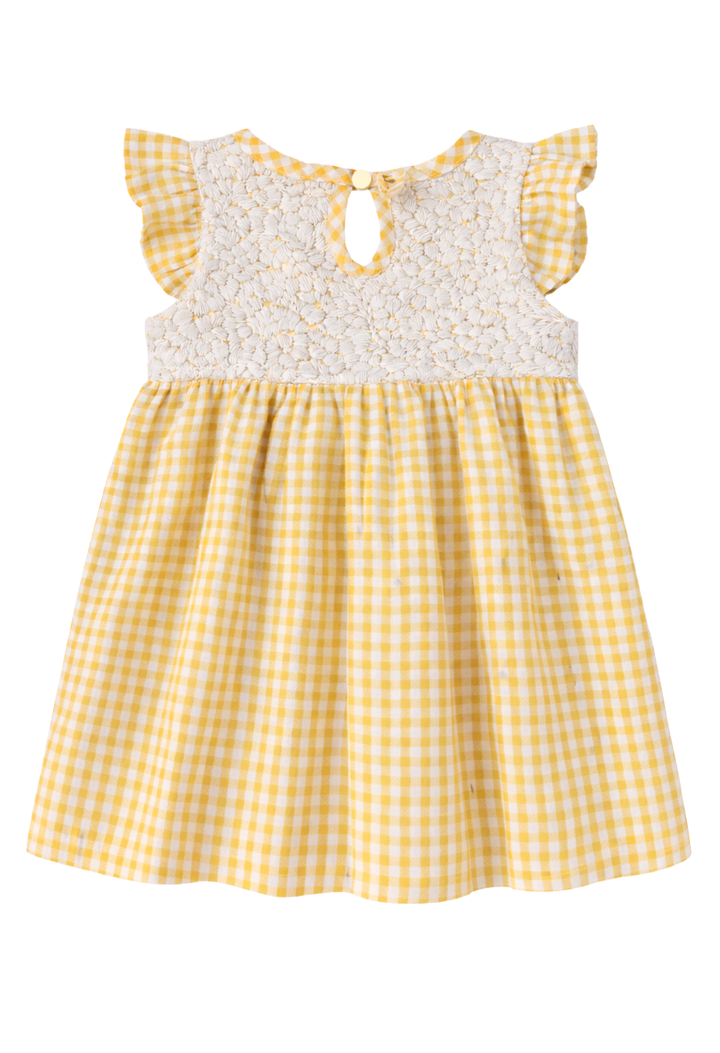 Lolita Girls Dress Childrens Lolita Yellow Gingham Girl's Dress Lolita Yellow Gingham Girl's Dress