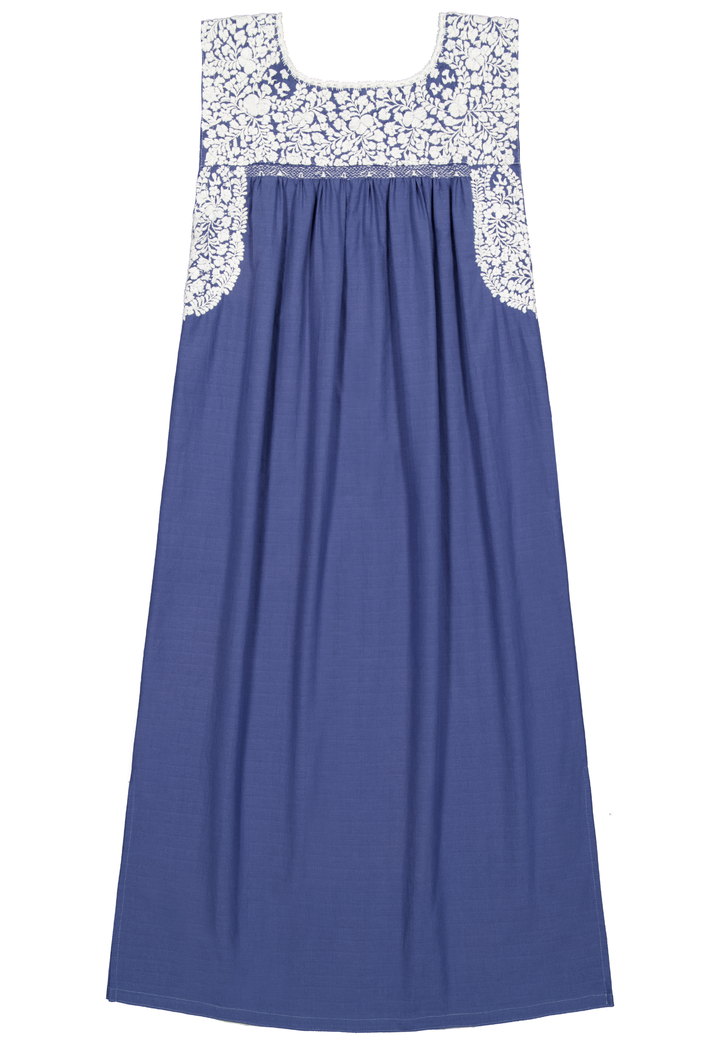 Flores Midi Dress Dress Classic Flores Dusty Blue Midi Dress Classic Flores Dusty Blue Midi Dress