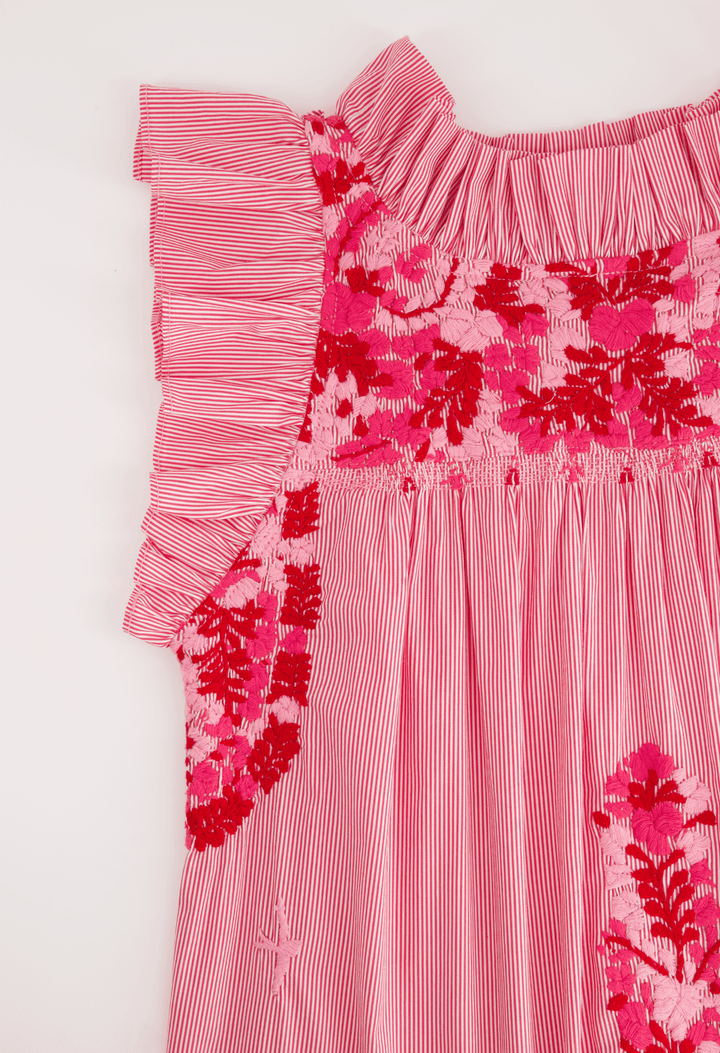 Olivia Pink Stripe Blouse