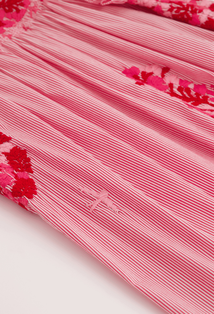 Olivia Pink Stripe Blouse