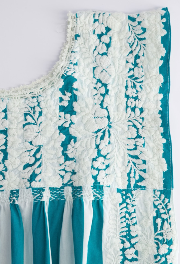 Flores Midi Dress Dress Classic Flores Turquoise Wide Stripe Midi Dress Classic Flores Turquoise Wide Stripe Midi Dress