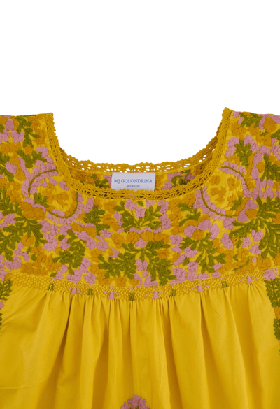 Flores Blouse Blouse Amarilla Otoñal Blouse Flores Blouse Amarilla Otoñal | Mi Golondrina
