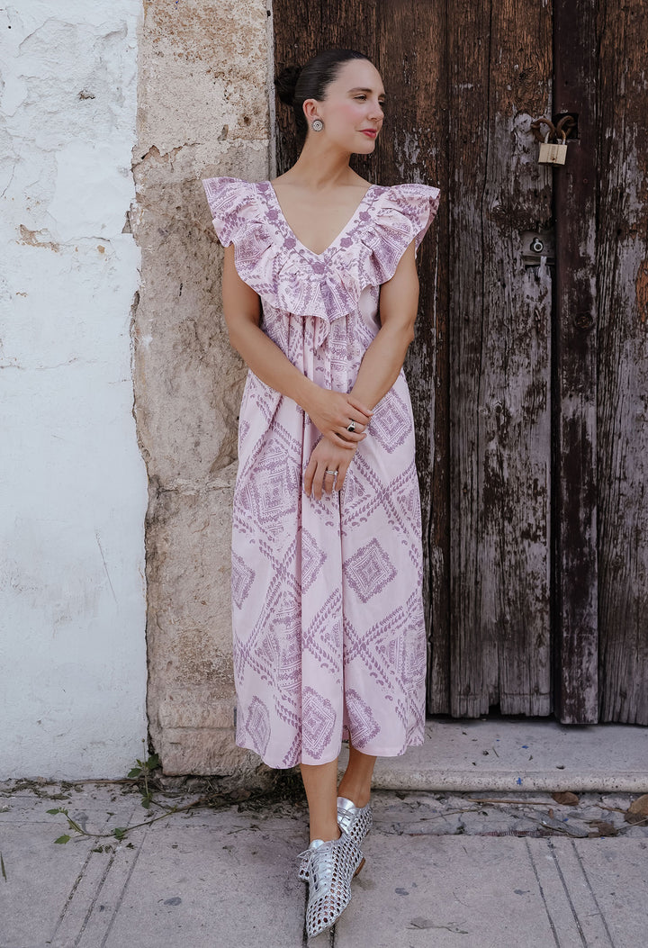 Andrea Rosa Midi Dress