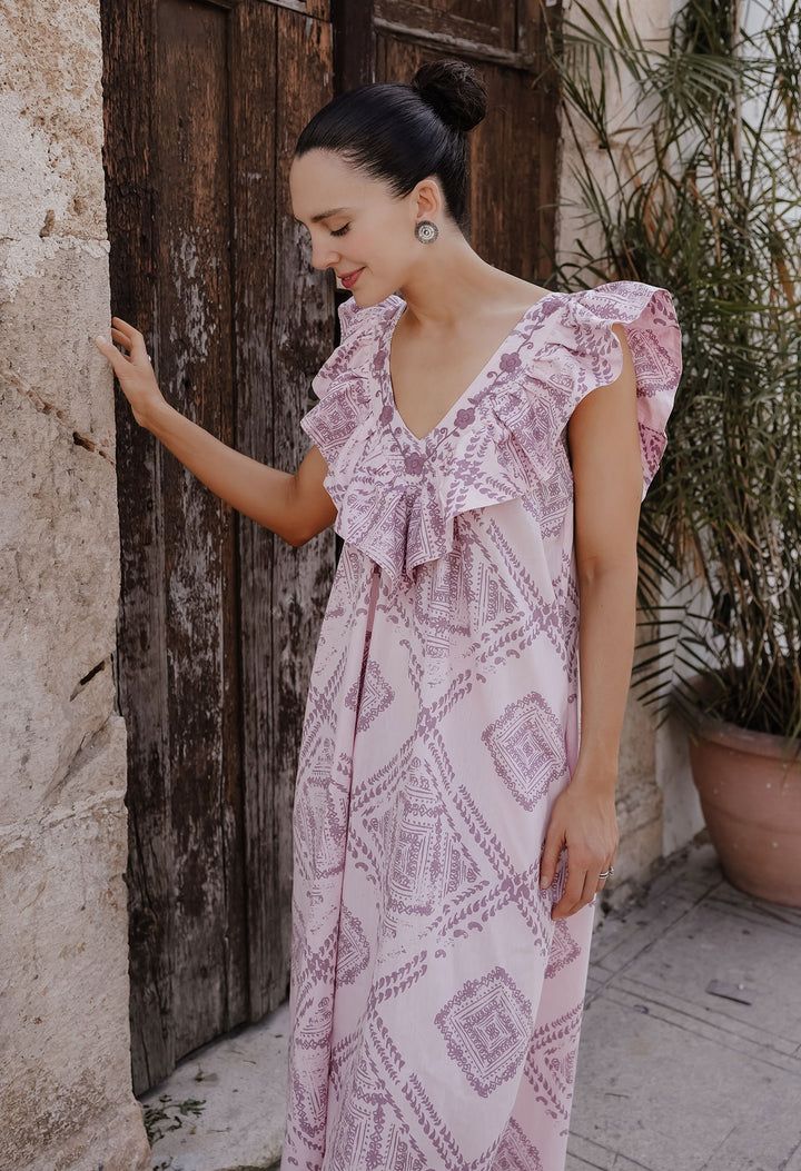 Andrea Rosa Midi Dress