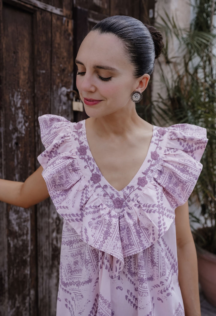 Andrea Rosa Midi Dress