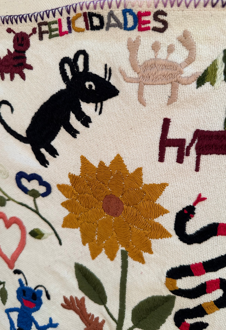 Embroidered Art: Animales