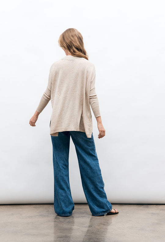 Ivory Floral Tunic