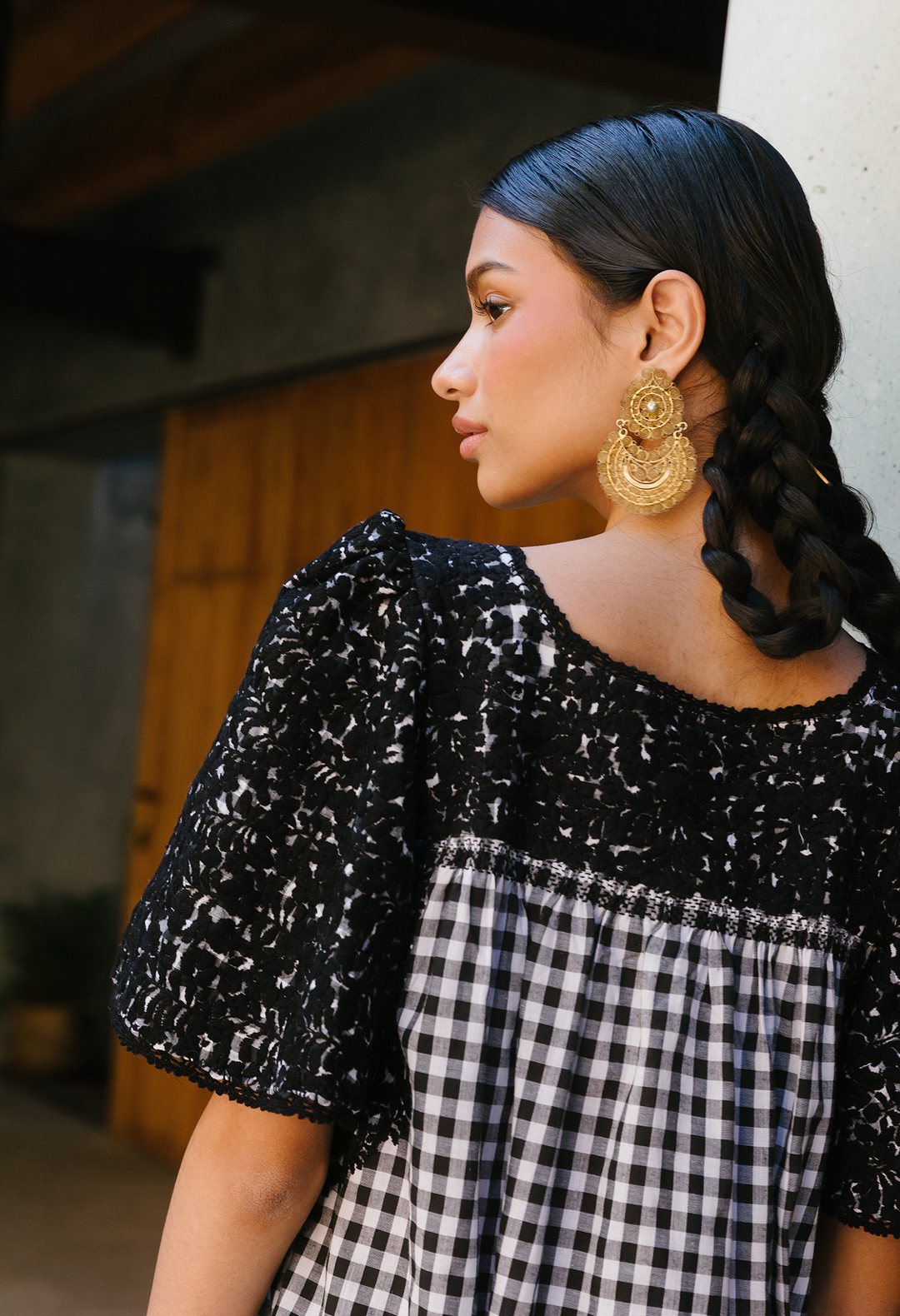 Julieta Noche Gingham