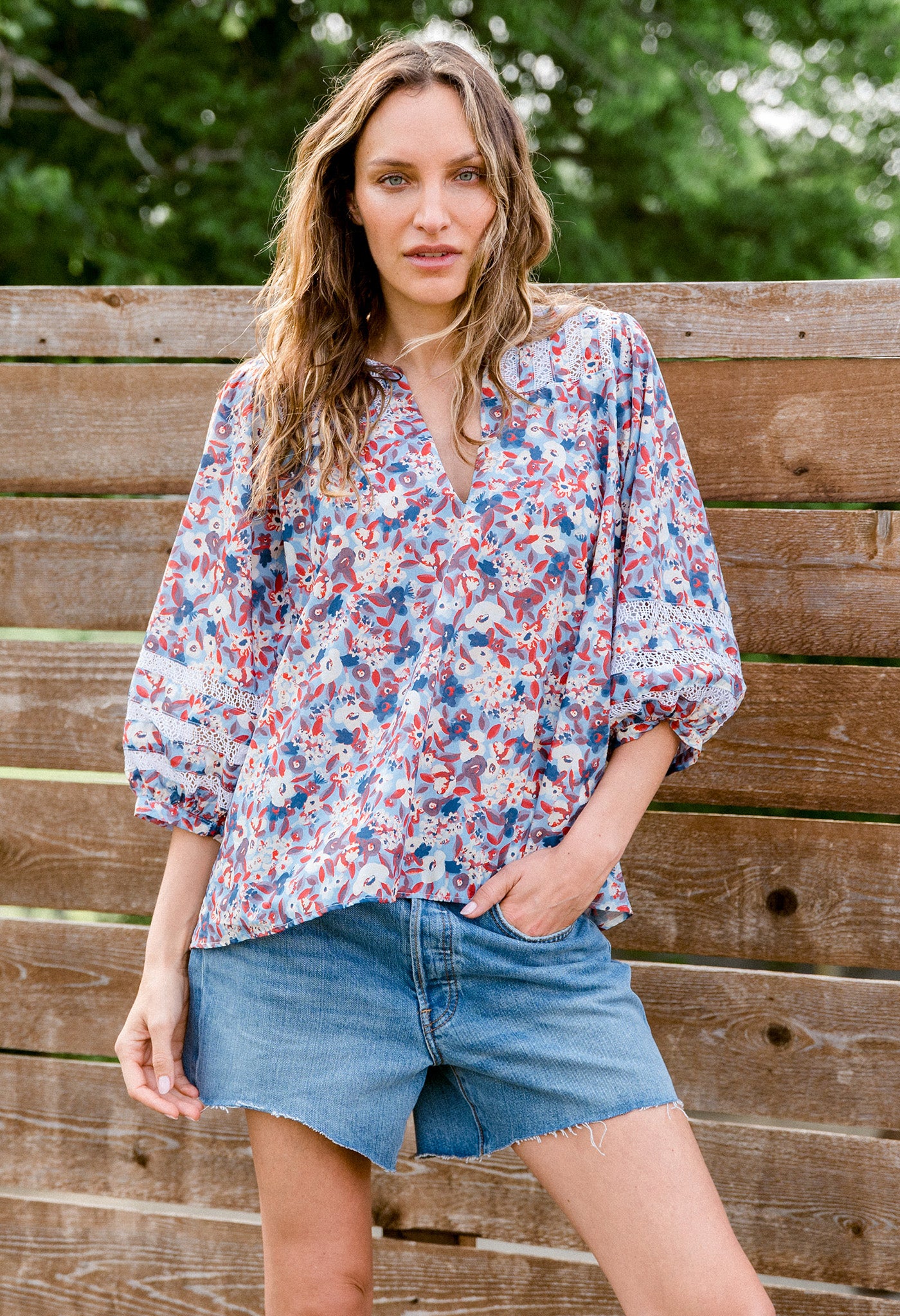 Chela Floral Marino