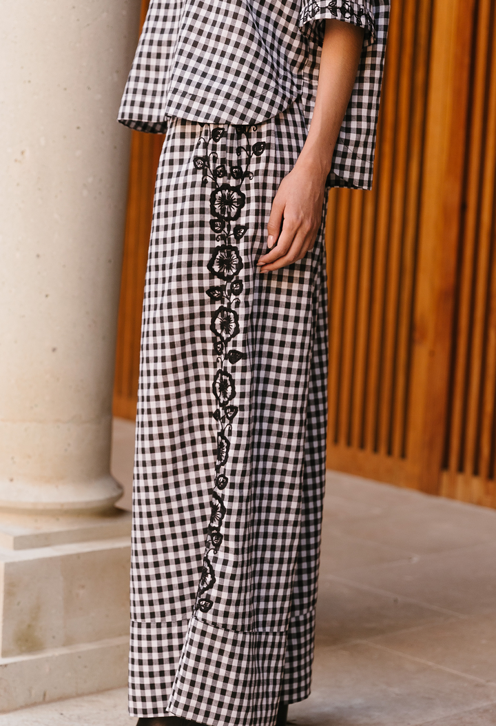 Paola Pants Noche Gingham