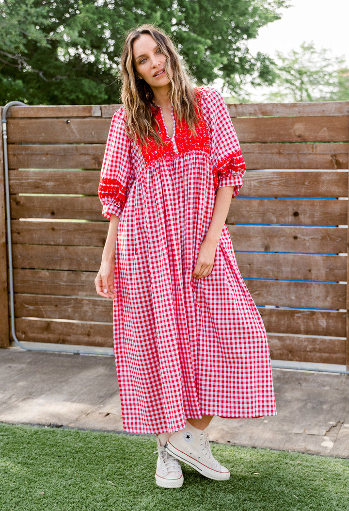 Violeta Rojo Gingham