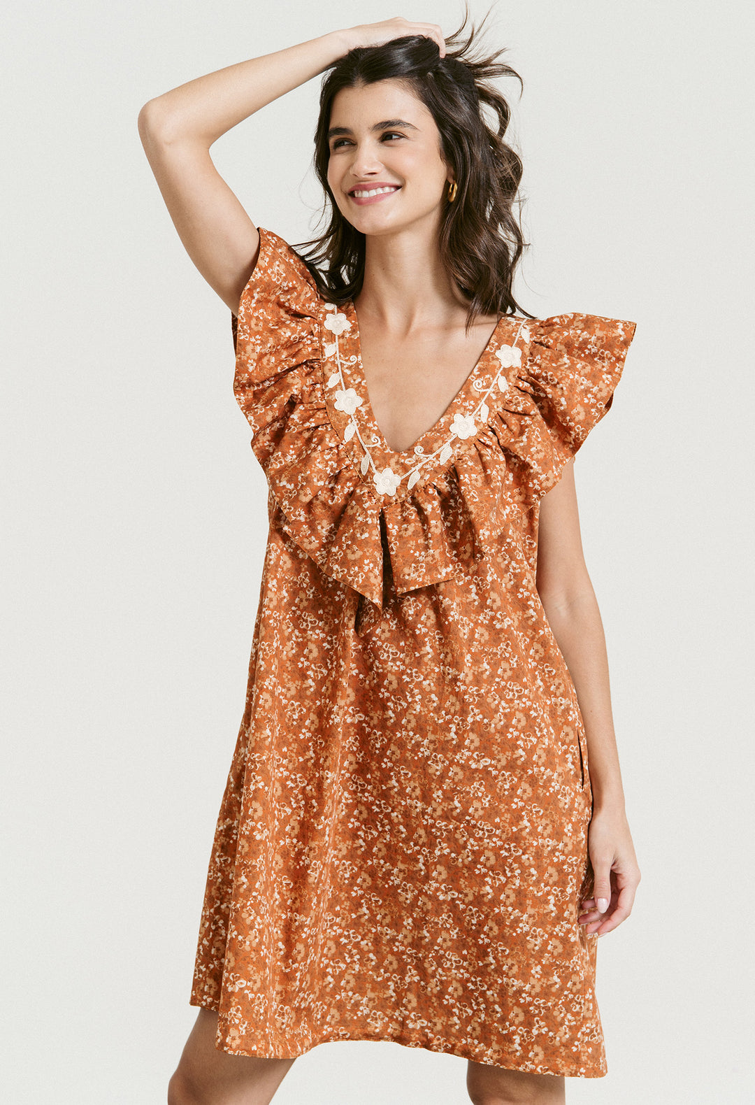 Andrea Naranja Floral