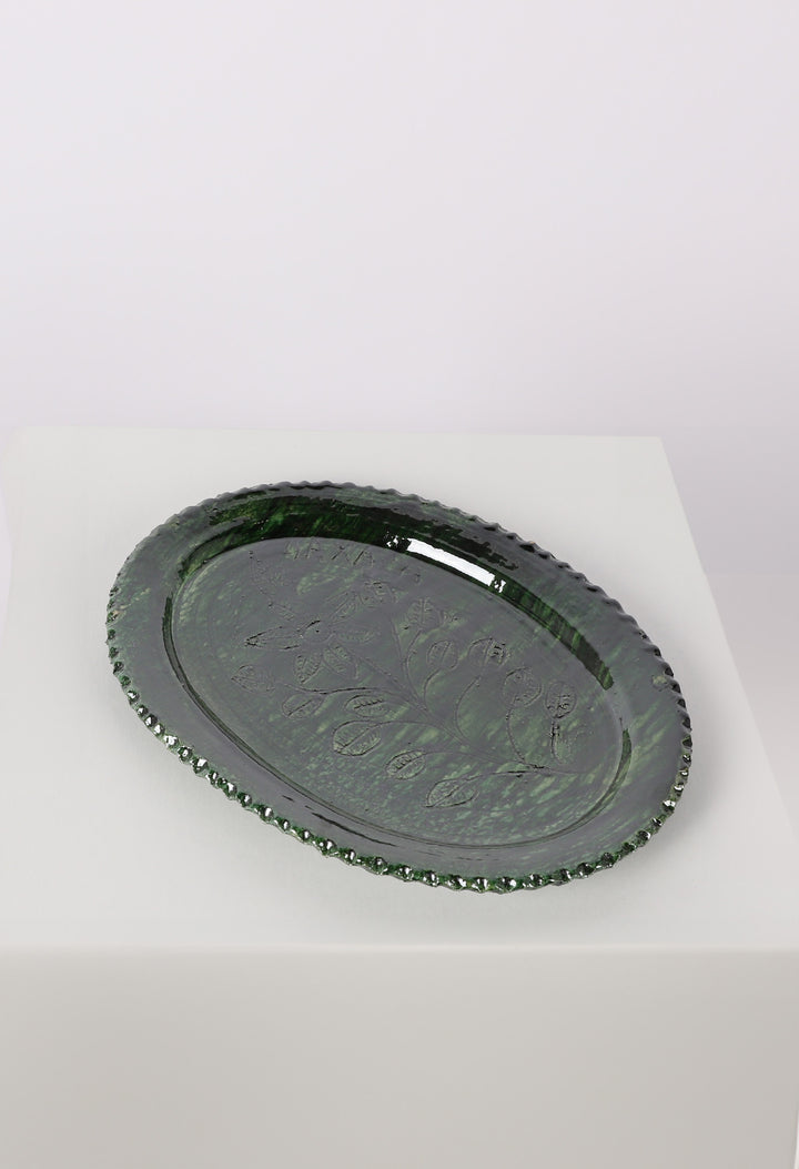 Atzompa Verde Ceramics Plato