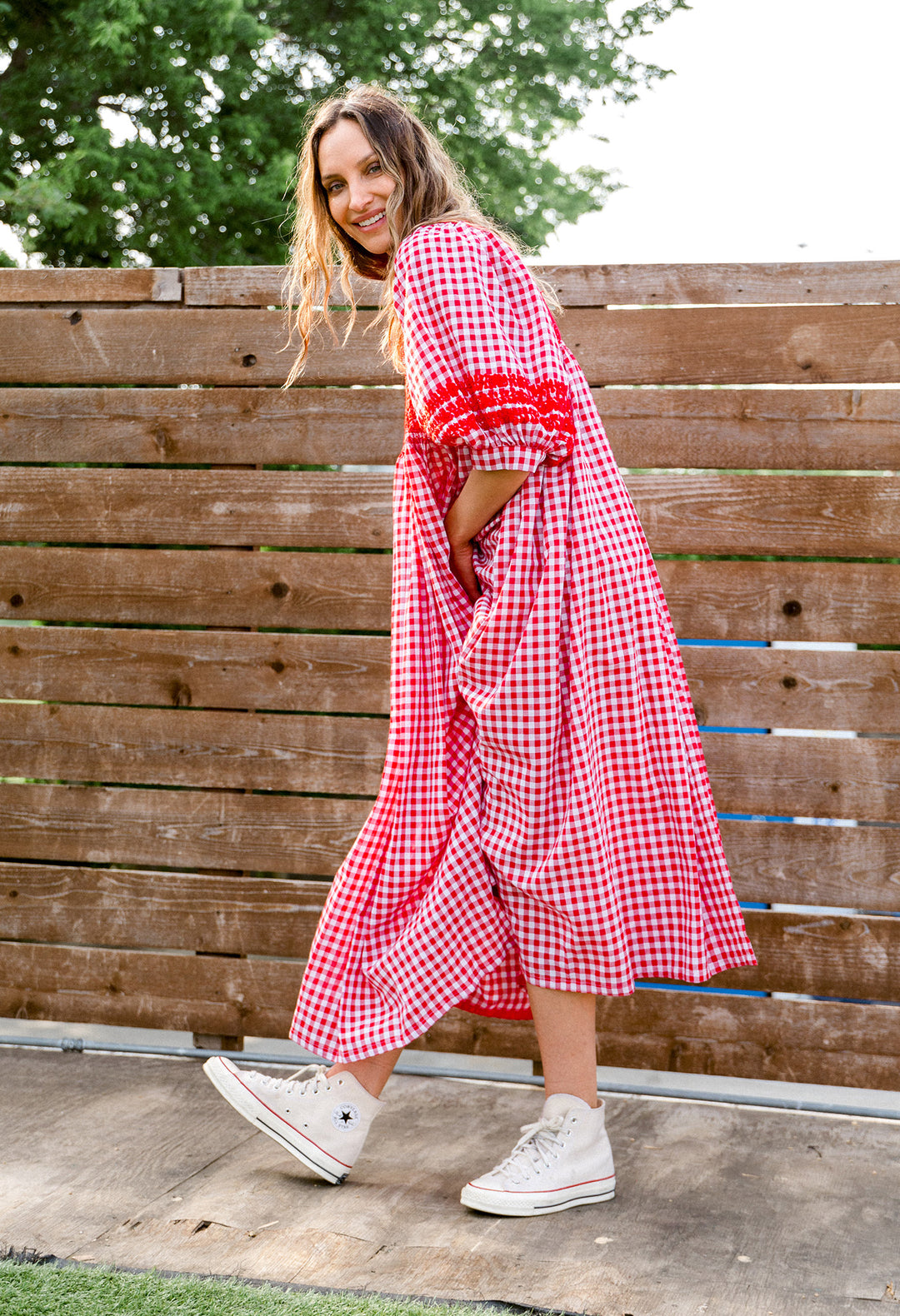 Violeta Rojo Gingham