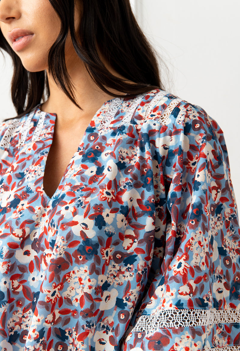 Chela Floral Marino