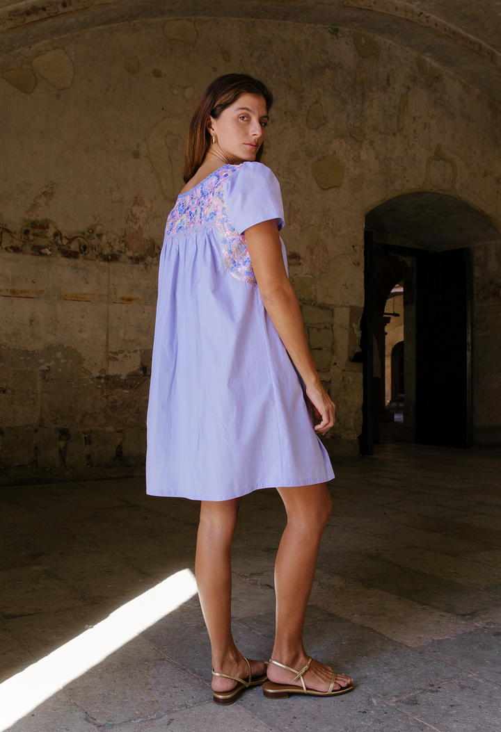 Liliana Short Dress Dress Liliana Azul y Primavera Arroyo Liliana Azul y Primavera Arroyo