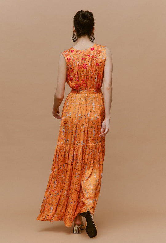 Chela Naranja Floral