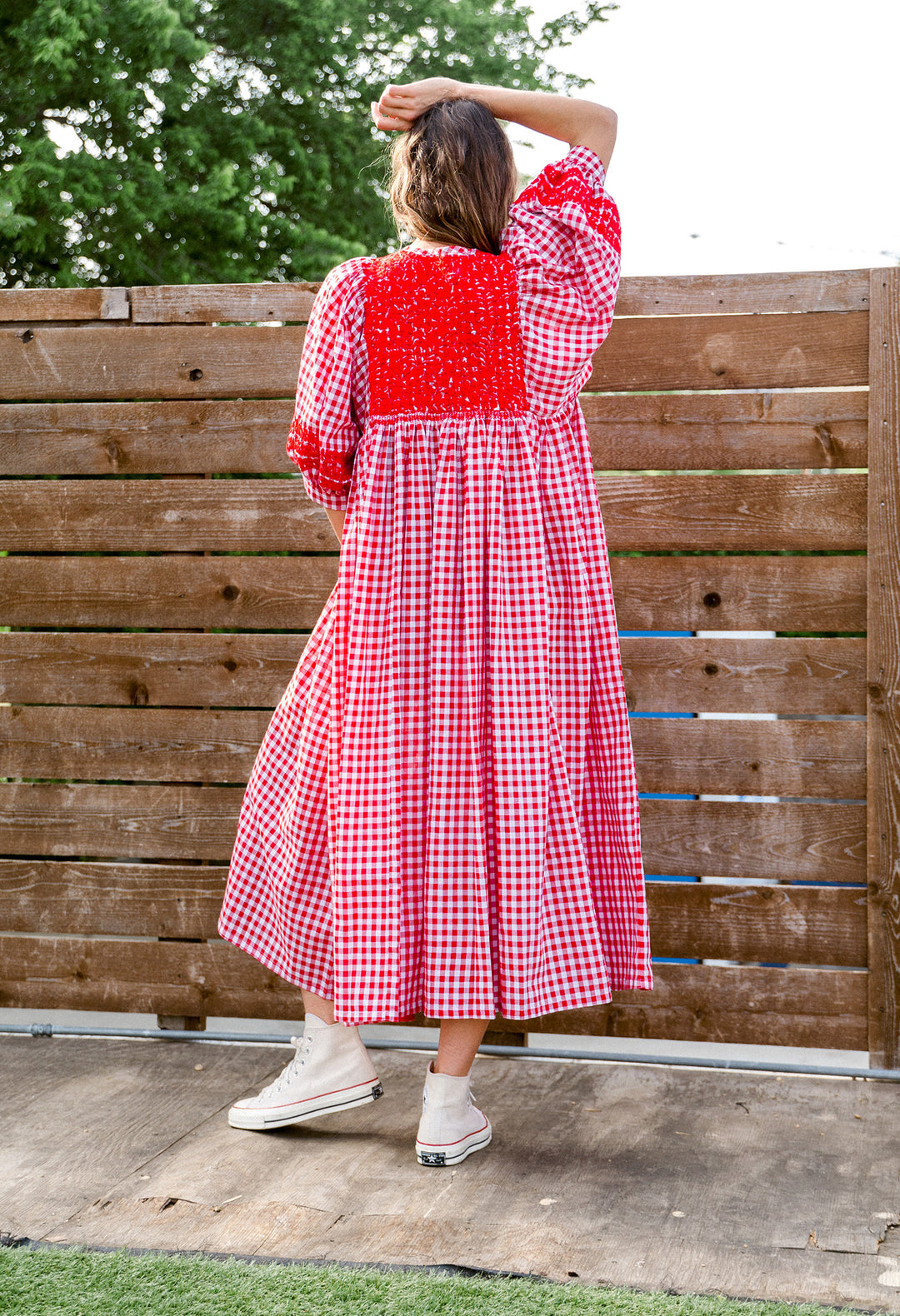 Violeta Rojo Gingham