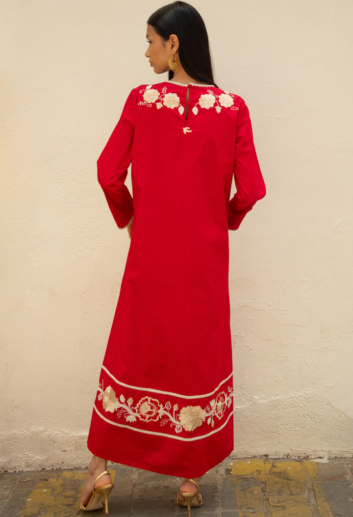 Carmen Rojo Maxi Dress