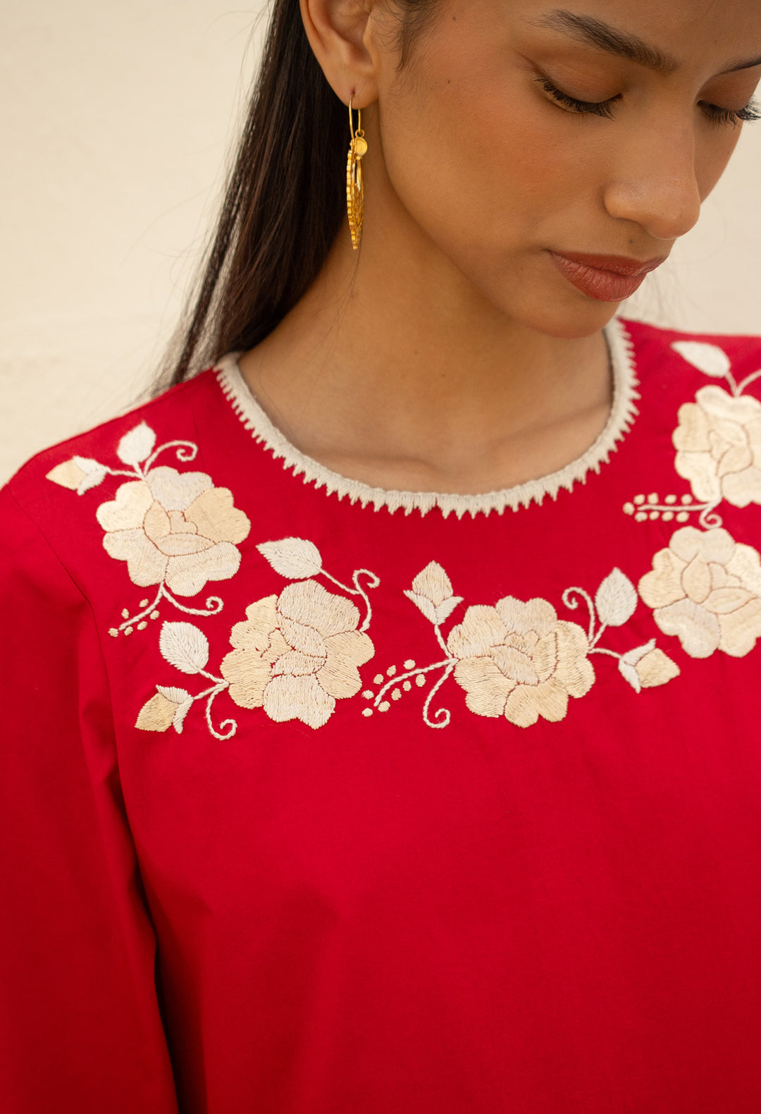 Carmen Rojo Maxi Dress