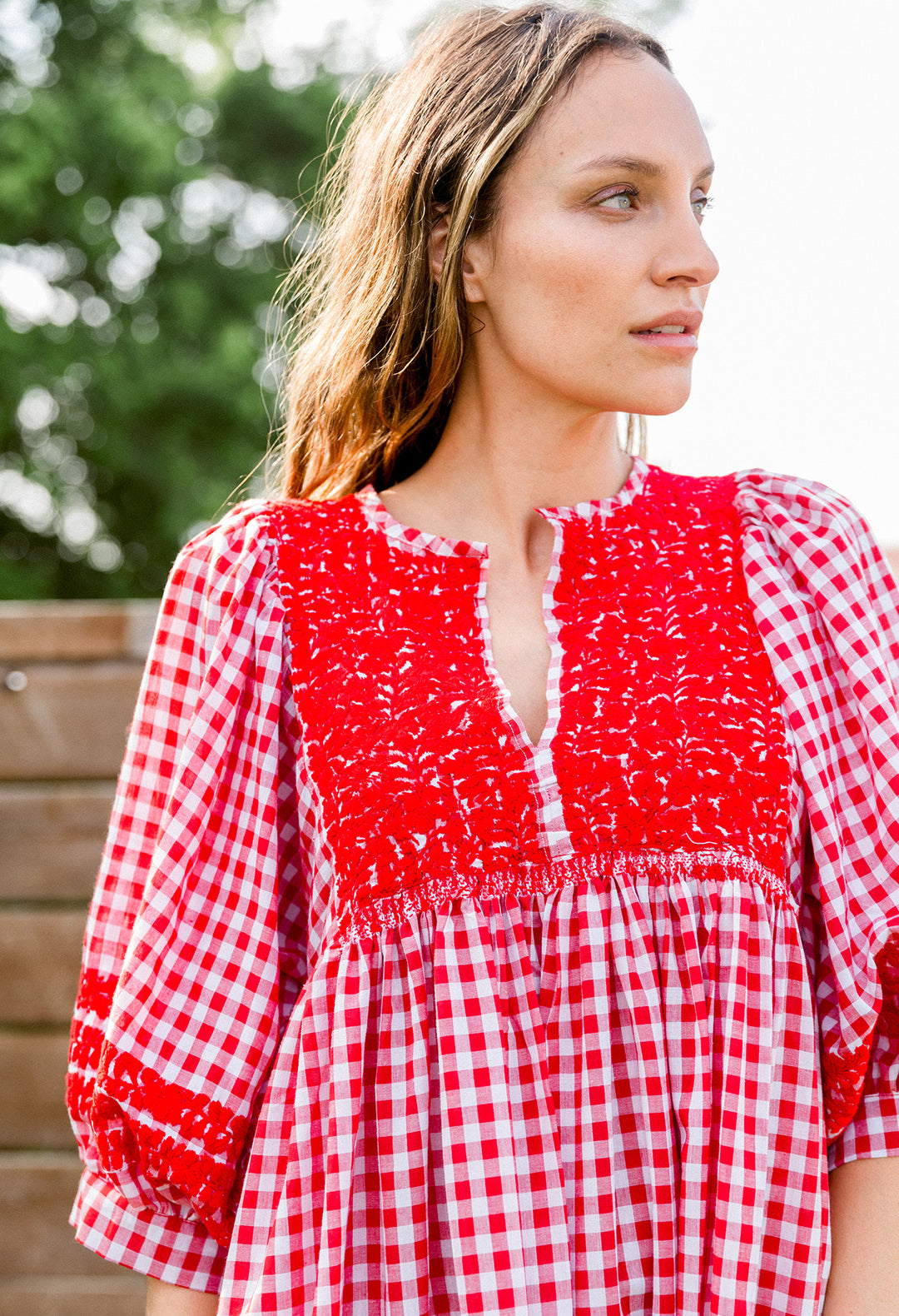 Violeta Rojo Gingham