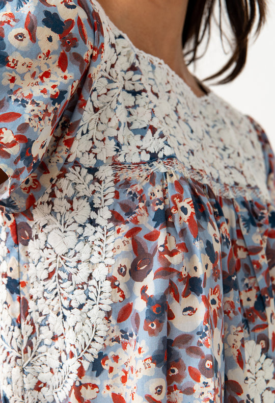 Liliana Floral Marino Crudo