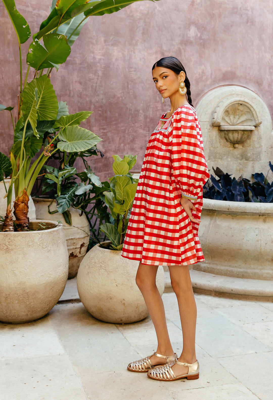 Marta Rojo Gingham Amor